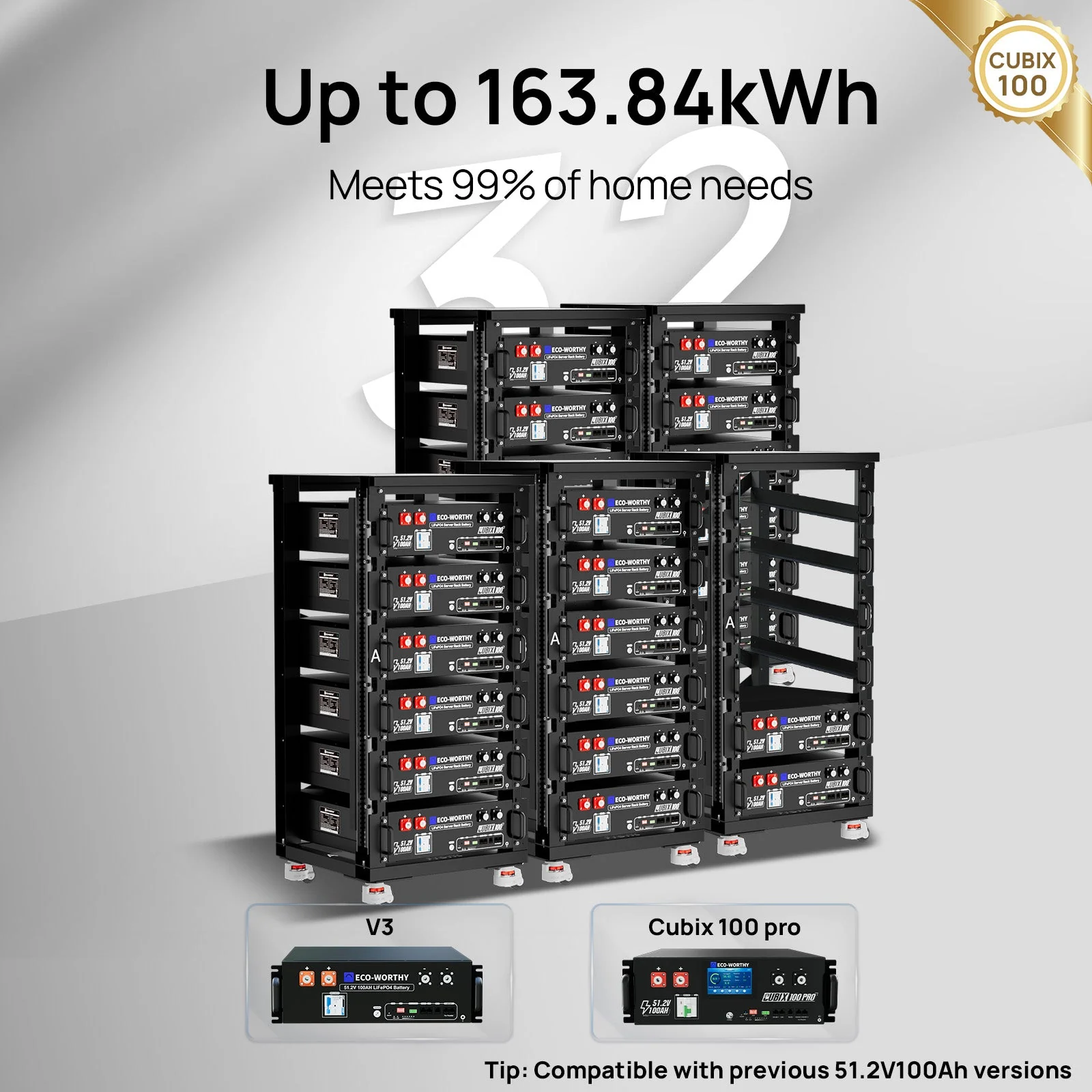 Eco-worthy Home Backup Power Bundle with 48V 100ah Battery and 10kW Inverter - Image 3