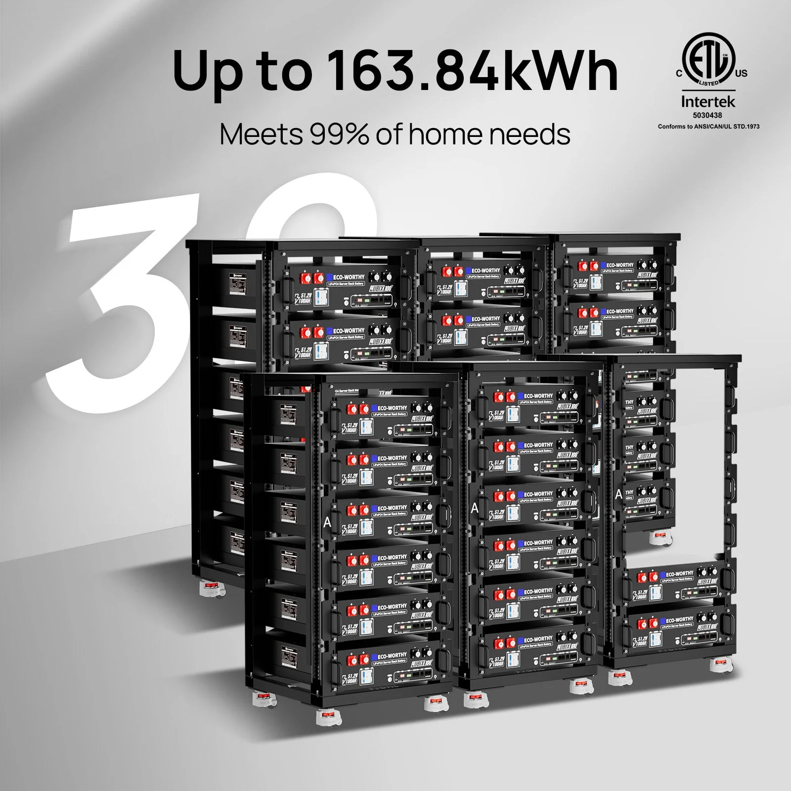 Eco-Worthy Off Grid Home Power Bundle | 5kW Inverter with 48V 100AH Server Rack Battery - Image 5
