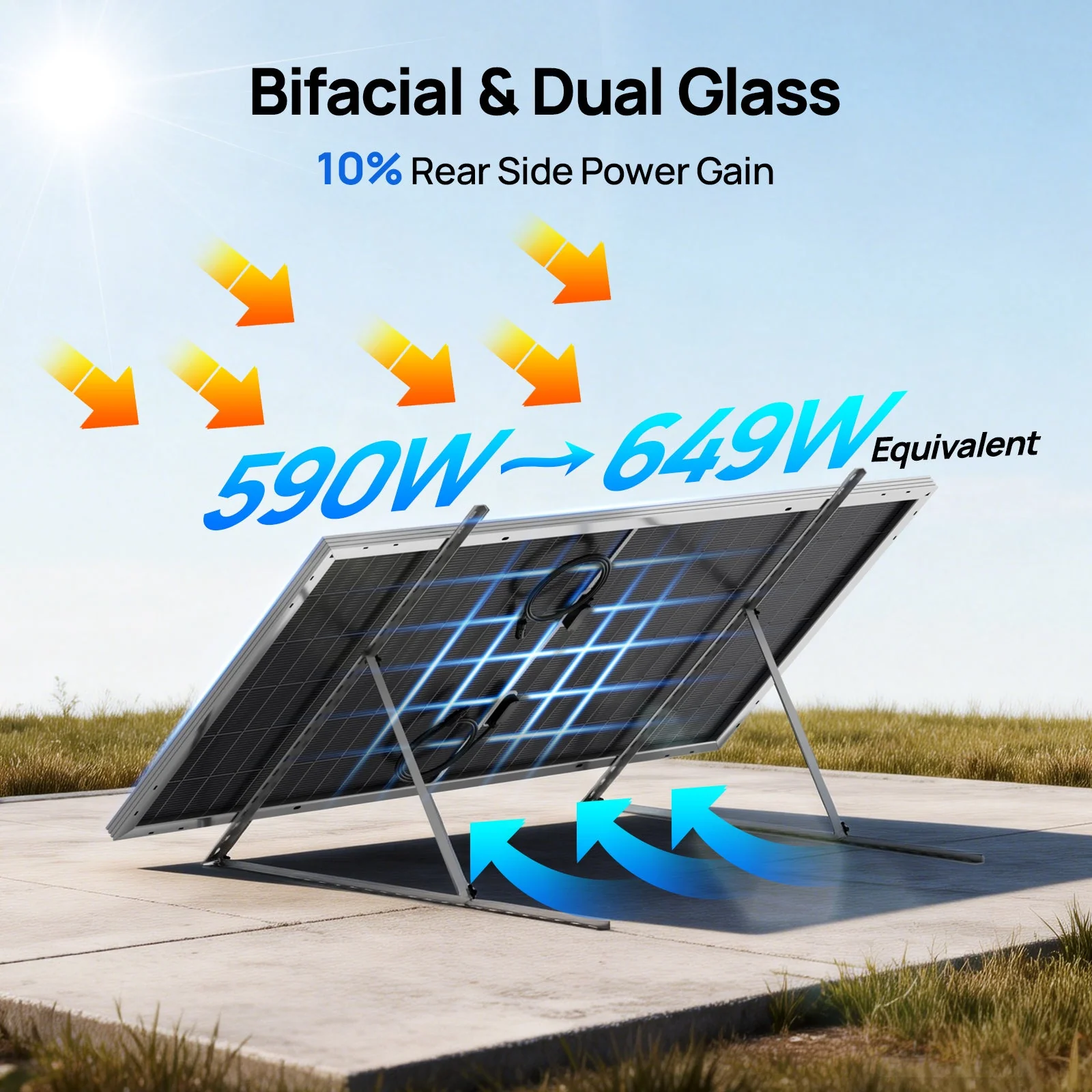 ECO-WORTHY 590W Bifacial N-Type Solar Panels - Image 9