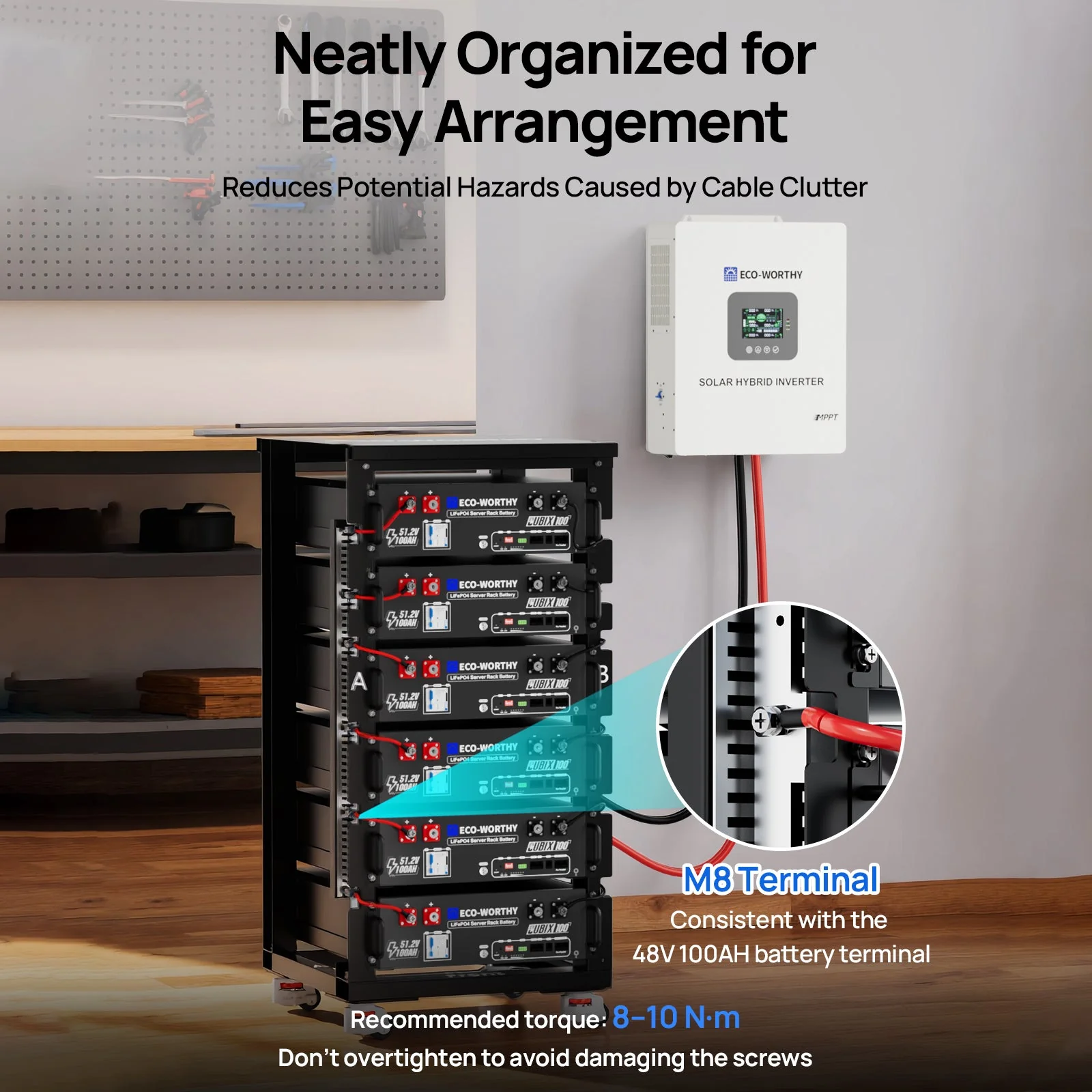 ECO-WORTHY RACK6 V2.1 I 6-Layer Rack With 600A Busbar| For Server Rack Battery All Versions - Image 5