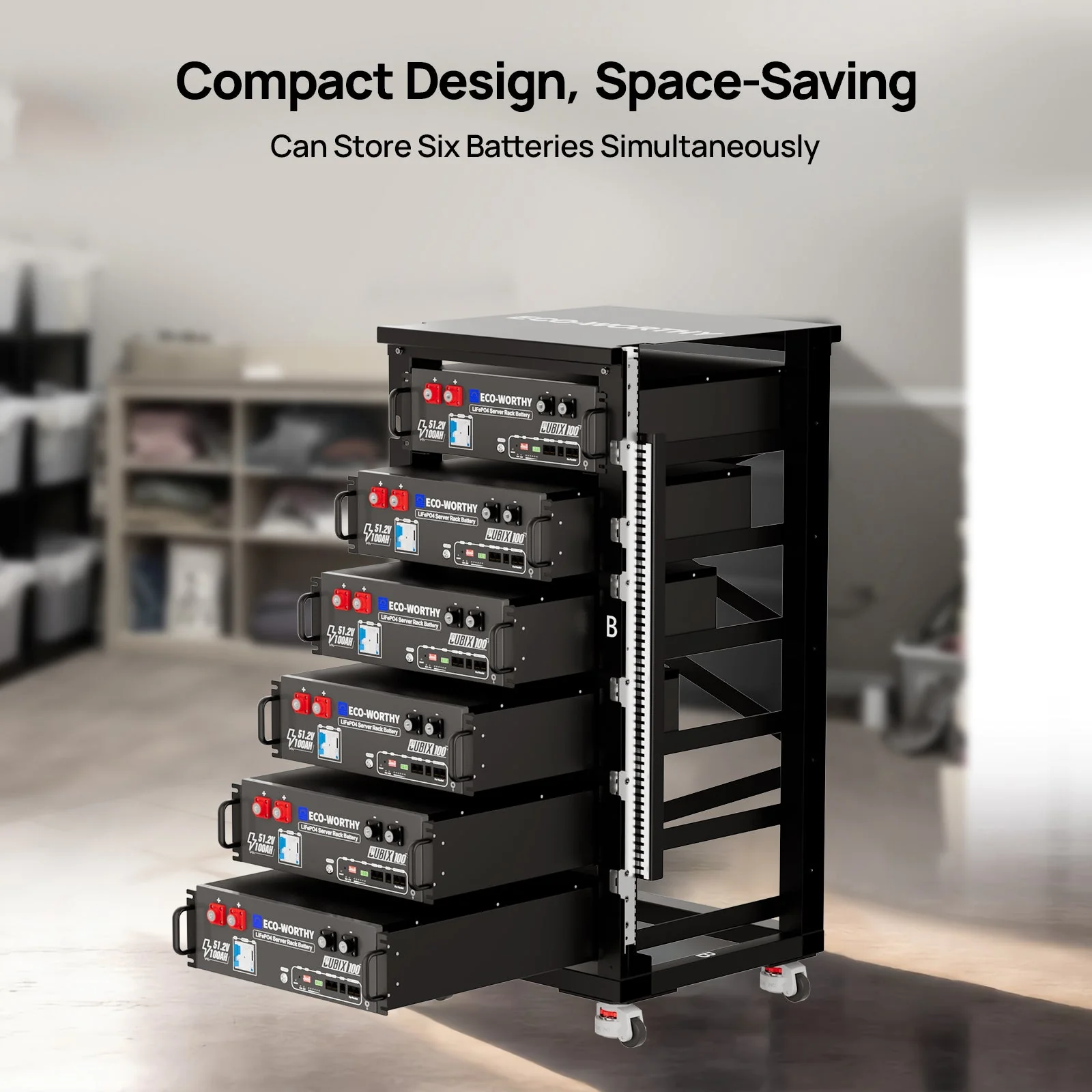 ECO-WORTHY RACK6 V2.1 I 6-Layer Rack With 600A Busbar| For Server Rack Battery All Versions - Image 8