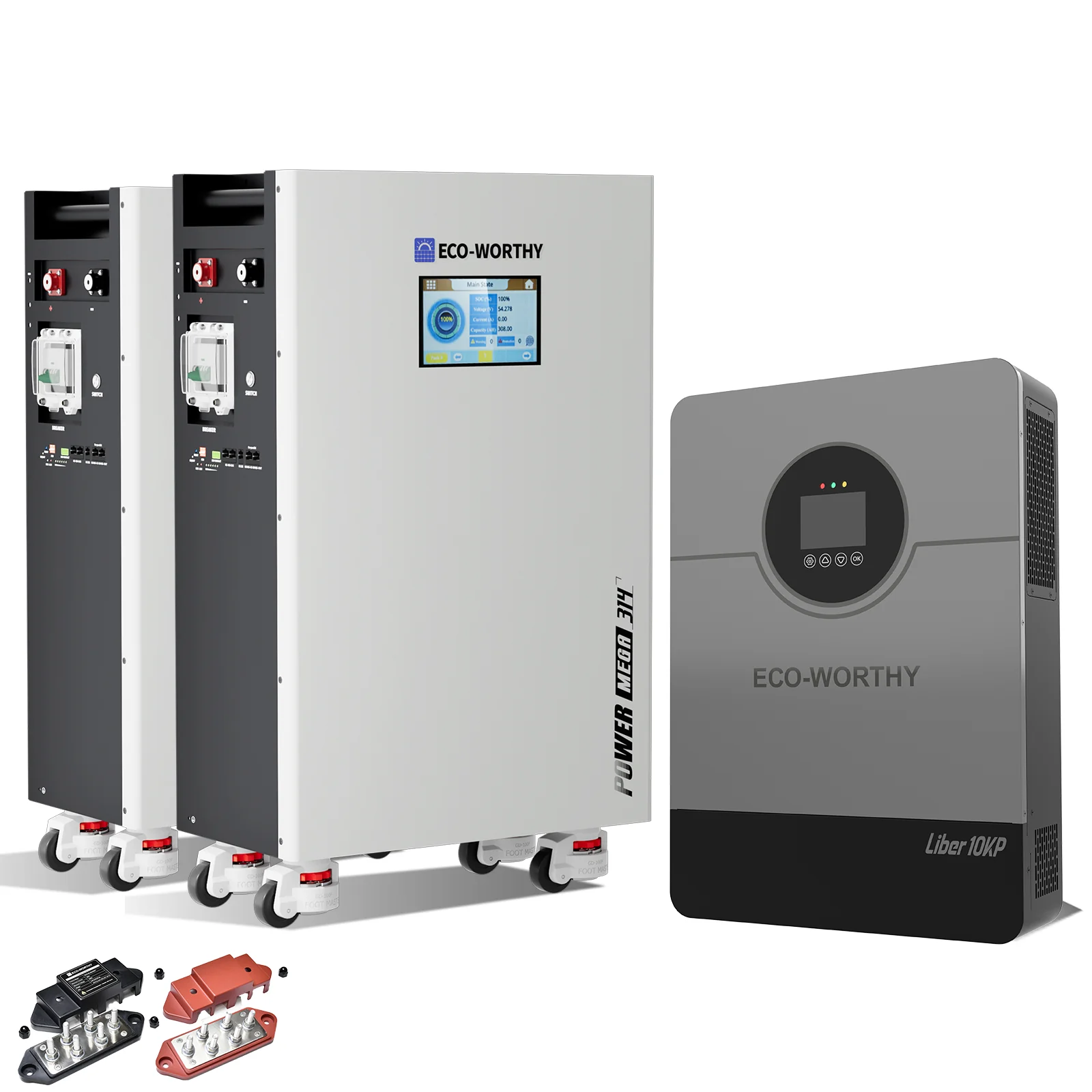 Eco-Worthy 10kW Home Backup Solar Power Bundle | PowerMega 314 51.2V 314Ah Battery and 48V 10000w Off Grid Inverter - Image 10